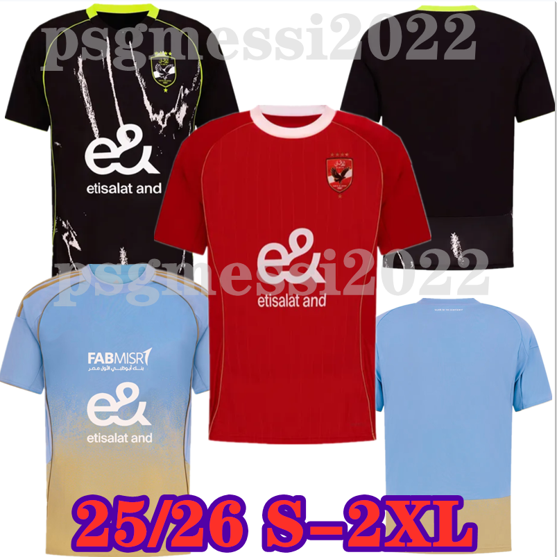 25 26 Al Ahly SC Soccer Jerseys Dieng camisetas de futbol Percy Tau M. 2024 Home Away Player Third maillots de foot Short sleeve custom uniform O.KAMAL TREZEGUET M.ATTIA
