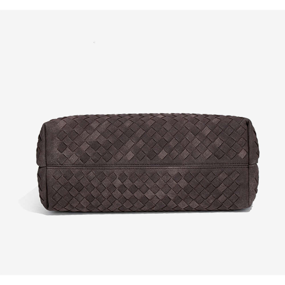 Frosted Suede Hand-Woven Women's Fashionable Single Shoulder Crossbody Bag Commuting Versatile Handbag