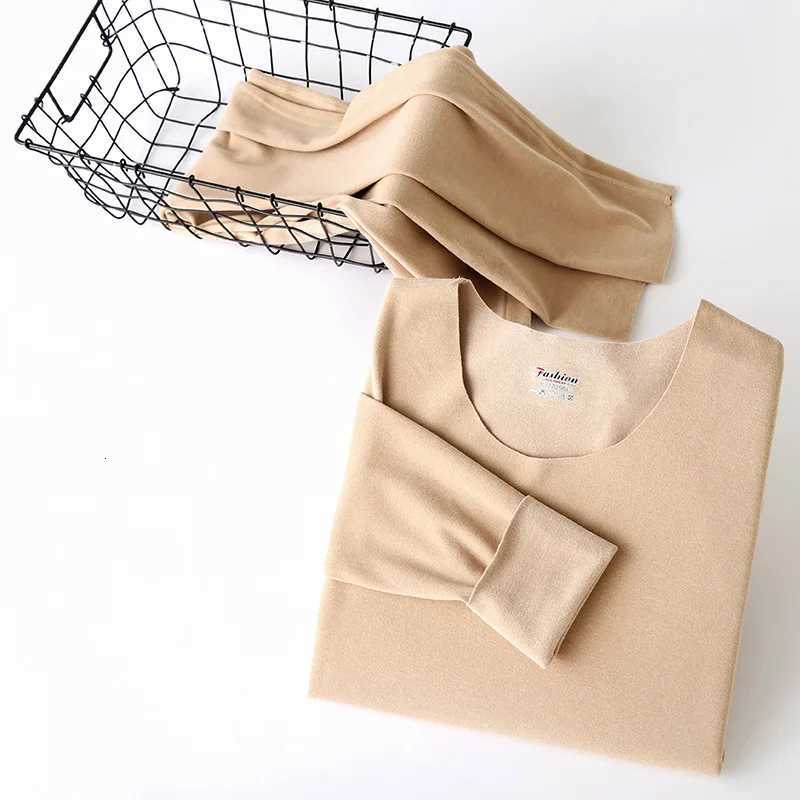 Women Thermal Underwear Warm Seamless Tops Buttoms Sexy Winter Set T251018