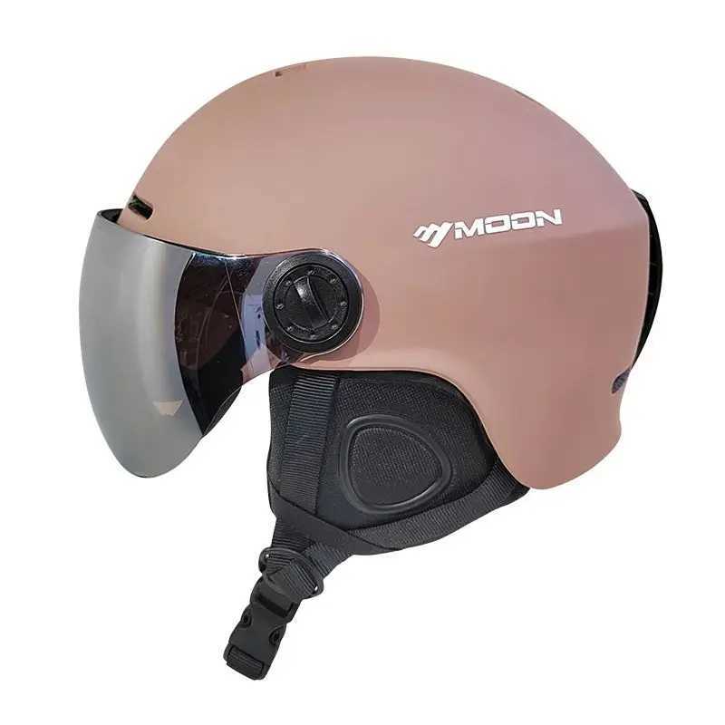 MOONSki Helmet with Glasses Snow Visor Forming Safety Equipment Outdoor Sports Winter Y251018