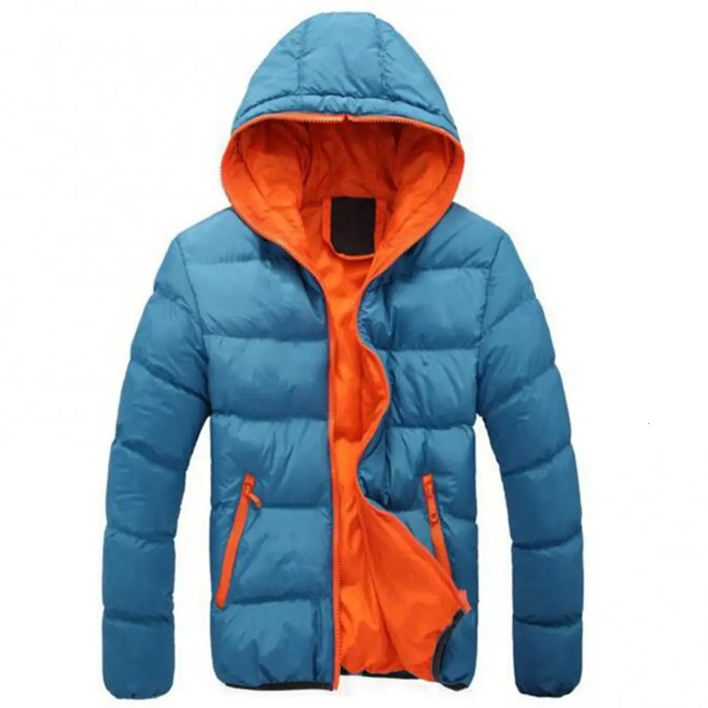 Winter Jacket Hooded Coat For Men Thick Warm Windproof Parka 251009