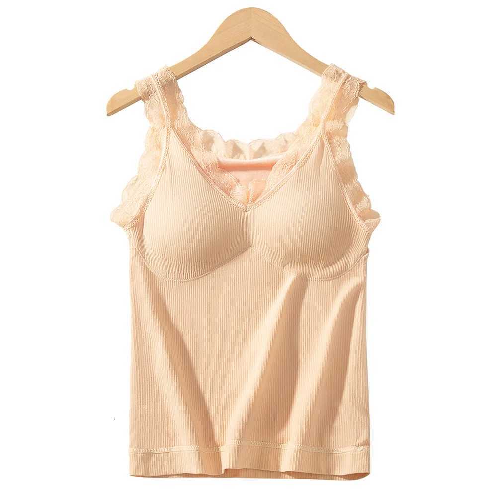 Lace Thermal Underwear Vest Thermo Lingerie Women Winter Clothing Warm Top Inner Wear Thermal Shirt Undershirt Intimate T251018