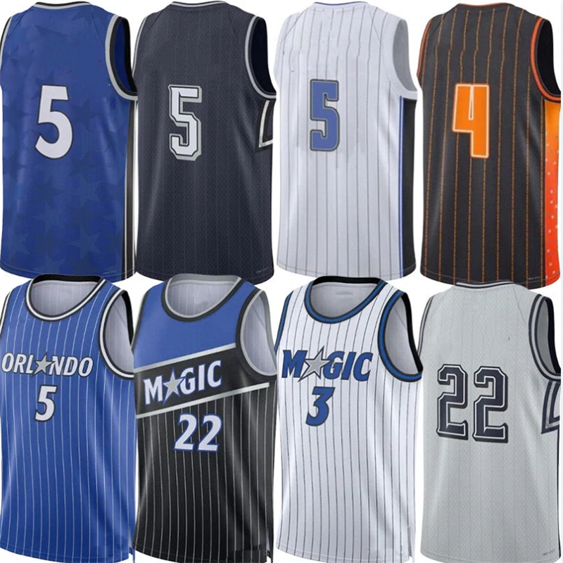 Paolo Banchero Basketball Jerseys Magics ORL Jalen Suggs Franz Wagner Desmond Bane Wendell Carter Tristan da Silva Jonathan Isaac Tyus Jones Men City Custom Jersey