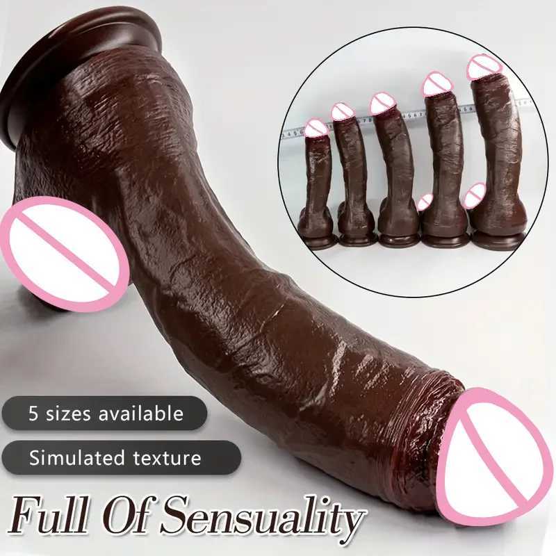 Super Long Skin Dildo Sex doll Realistic SexToy For Women Gay Masturbator Makeup Penetration Anal Strapon Dick Adults Sex ToyL251017