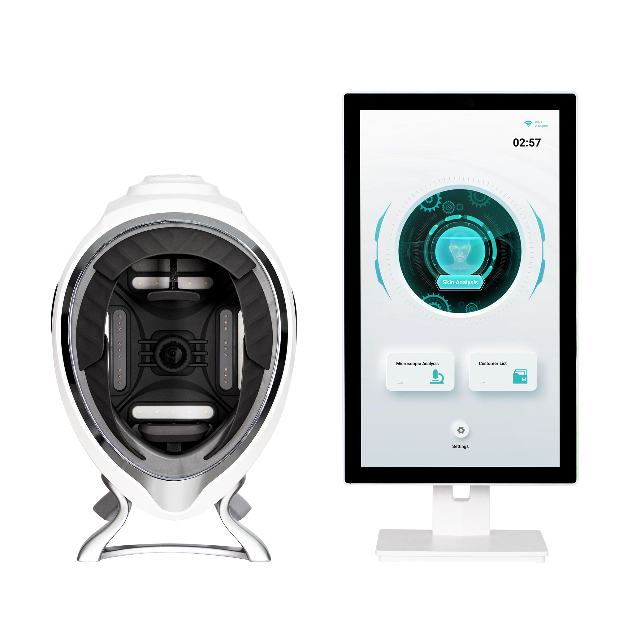 Skin Analysis 3D AI Facial Skin Analyzer Detection Skin Problem Diagnosis 8 Spectrum Professional Analysis