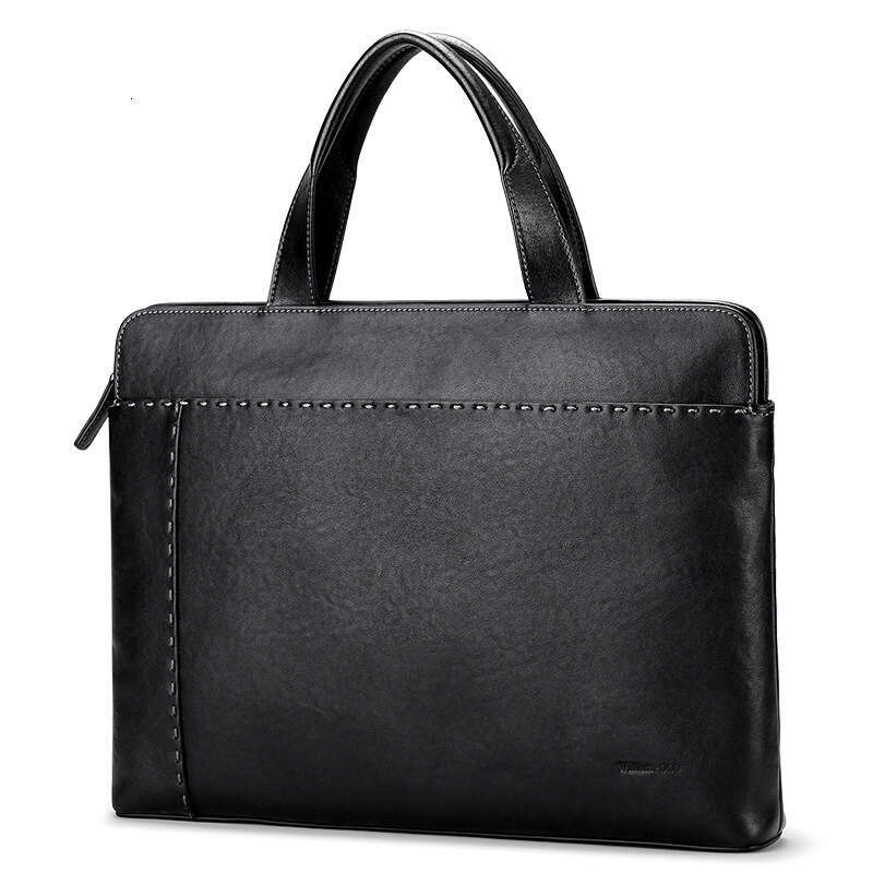 Luxury bag Laptop Briefcase Men s Handbag Horizontal Business Leather Single Shoulder Crossbody Bag