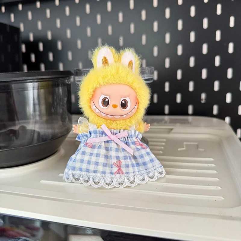 For Labubu 40 The Monsters Pin for Love Series Floral suspender skirt For Mini Labubu Clothing Floral Dress Doll AccessoriesT251018