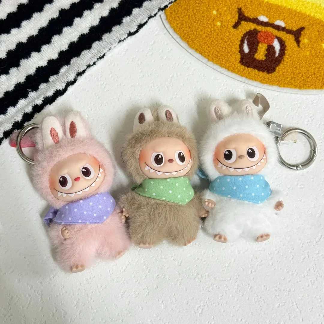 For 105cm Labubu 40 Mini Doll Baseball Outfit Set Bib Ball Hat Triangle Drool Cloth Sporty Cute Ropa Labubu Doll AccessoriesT251018