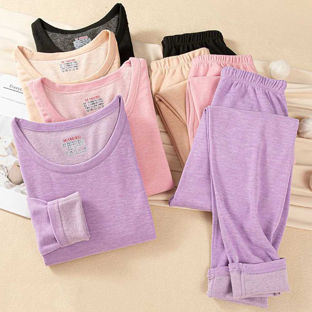 Thermal Underwear Ladies Intimates Long Johns Women Thermal Clothes Wool And Silk Double Layer Thermal Shirt Mens Thermal Pants T251018