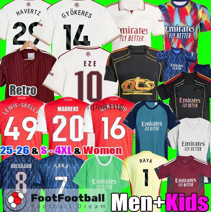 2025 EZE GYOKERES ZUBIMENDI NORGAARD MADUEKE LEWIS SKELLY RICE SAKA football shirt soccer jerseys arsenaalfootball kits 24 25 26 SALIBA G.JESUS ODEGAARD Men Kid tops