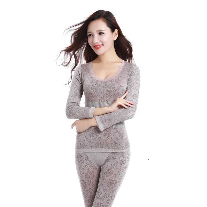 1Set Modal Womens Seamless Thermal Underwear Ladies Warm Intimates Long Shaped Sets Female Middle Collar Thermal Shaping Clothes T251018