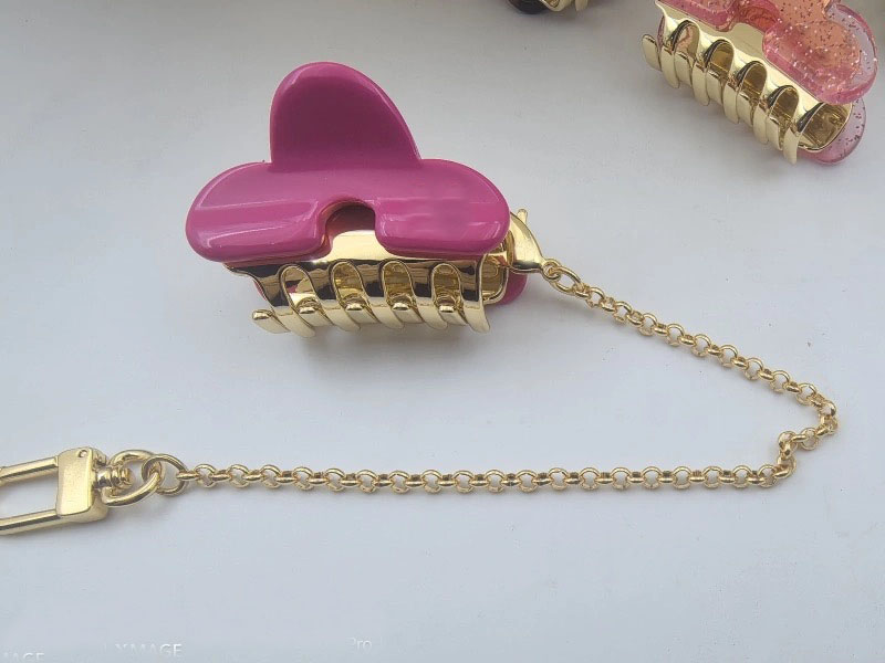 Newest Designer Hair Clip keychain Bag Charm Luxury Hairpins Keychain Cartoon Pendant Handbag Charm For Women Charm Multi Color Key Chain gift