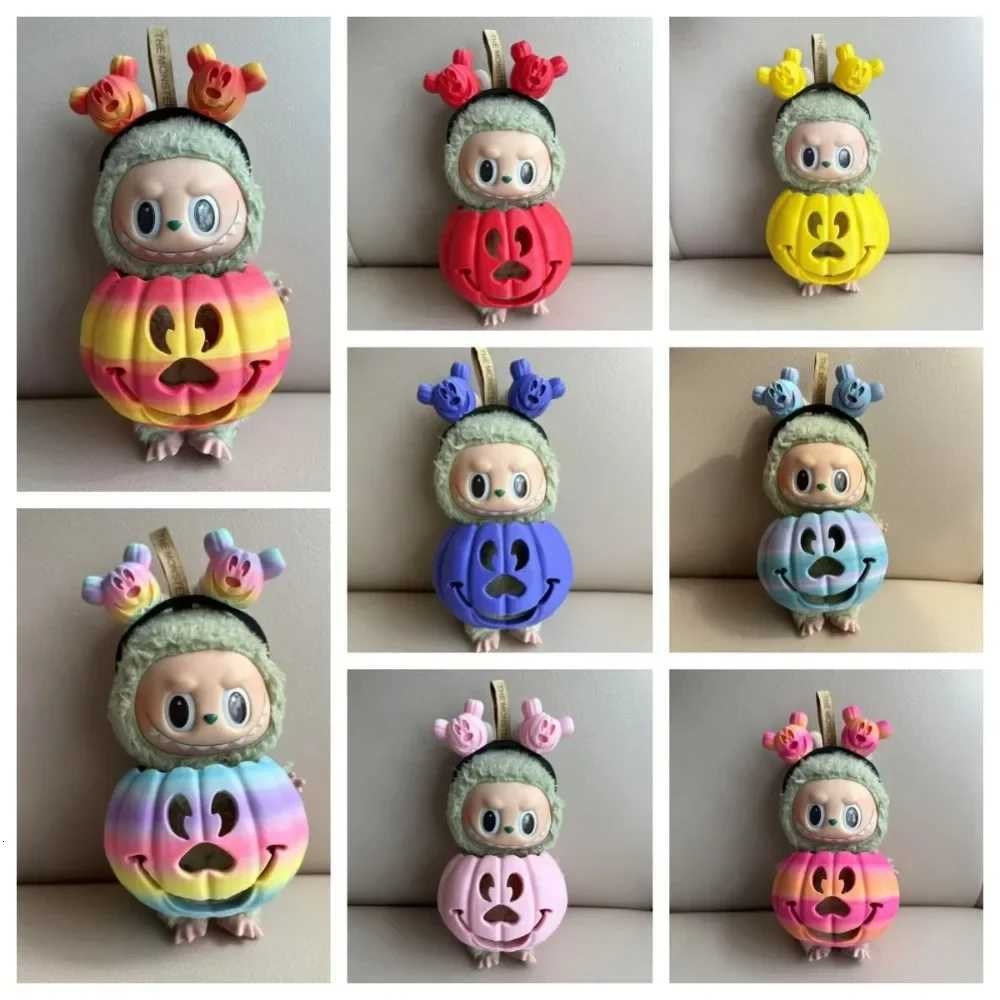 Clothes for Labubu Halloween Gradient Colorful Pumpkin Outfit Set for 10 30 Generation Figure Collectible Decor Labubu CosplayT251018
