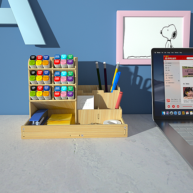 Ergonomic Multi-Level Desktop Filing System - Durable Workspace Organization Solution