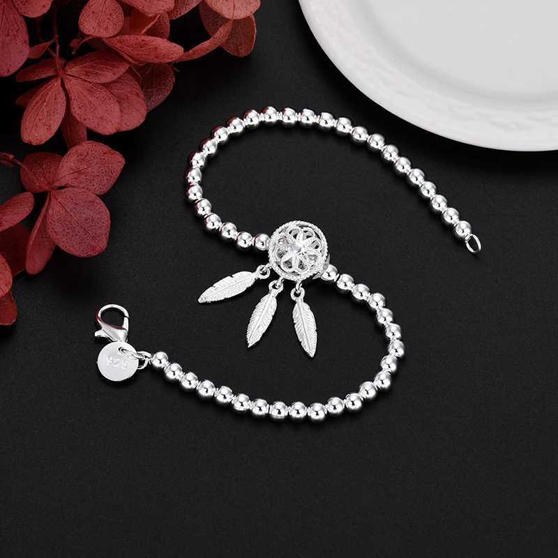 Fine 925 Sterling Silver Bracelet Beads chain Dream For Women luxury fashion party Wedding Jewelry lovers gift charmsL251018 H260129