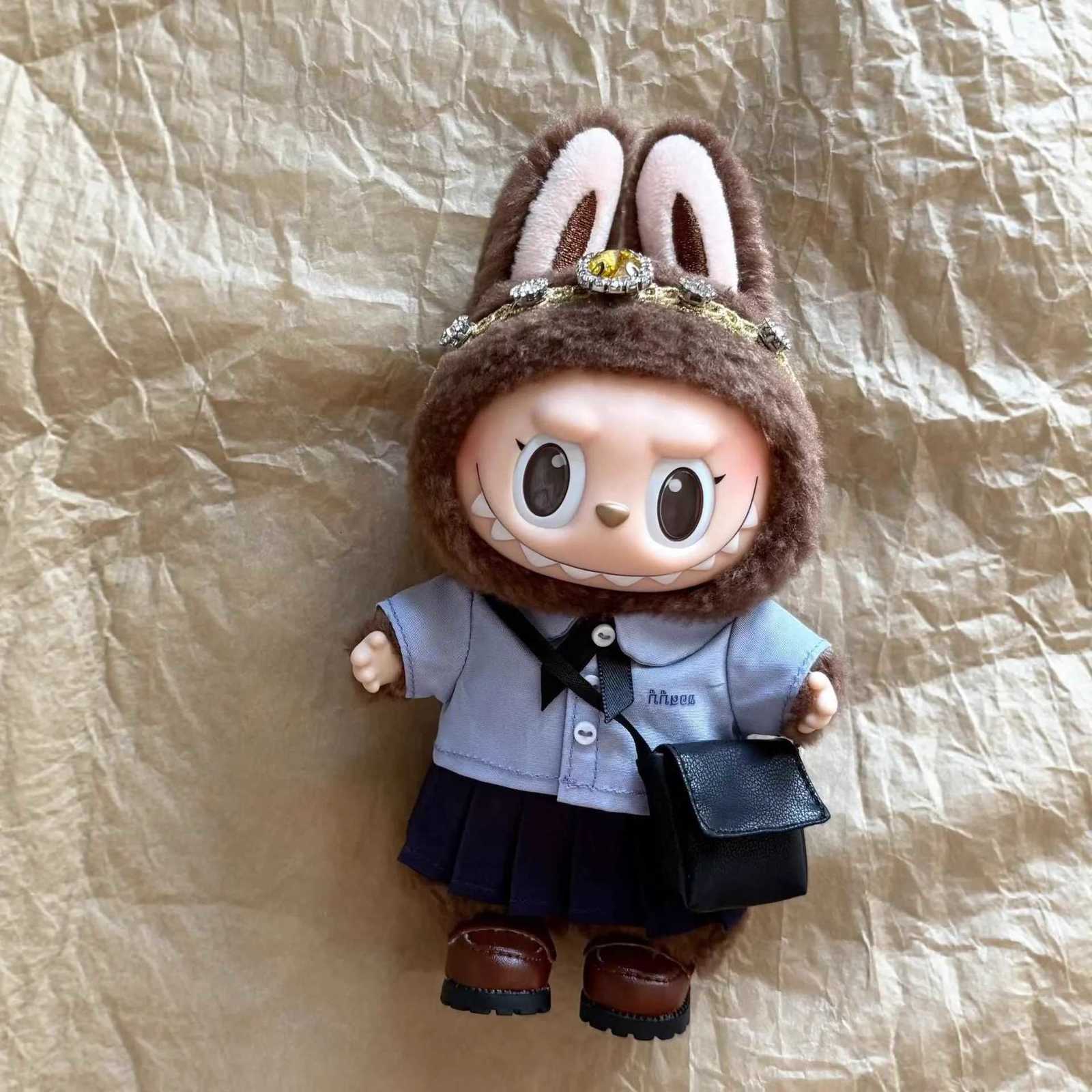 NEW Cloth for Labubu Thai School Uniform Handmade Shirt and Pleated Skirt Outfit for V1V2V3 Dolls Clothes Collection Girl GiftT251018