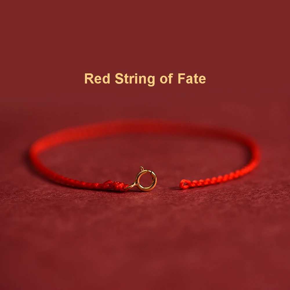 Handmade With Gold Plated Clasp Red String of Fate Bracelet For Men Women Unisex Protection and Good LuckL251018 H260129
