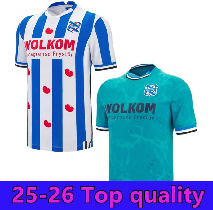 25/26 Heerenveen Soccer Jerseys home away Outdoor sports high quality Thai version jersey 2025 2026 home away White and red men Football shirt