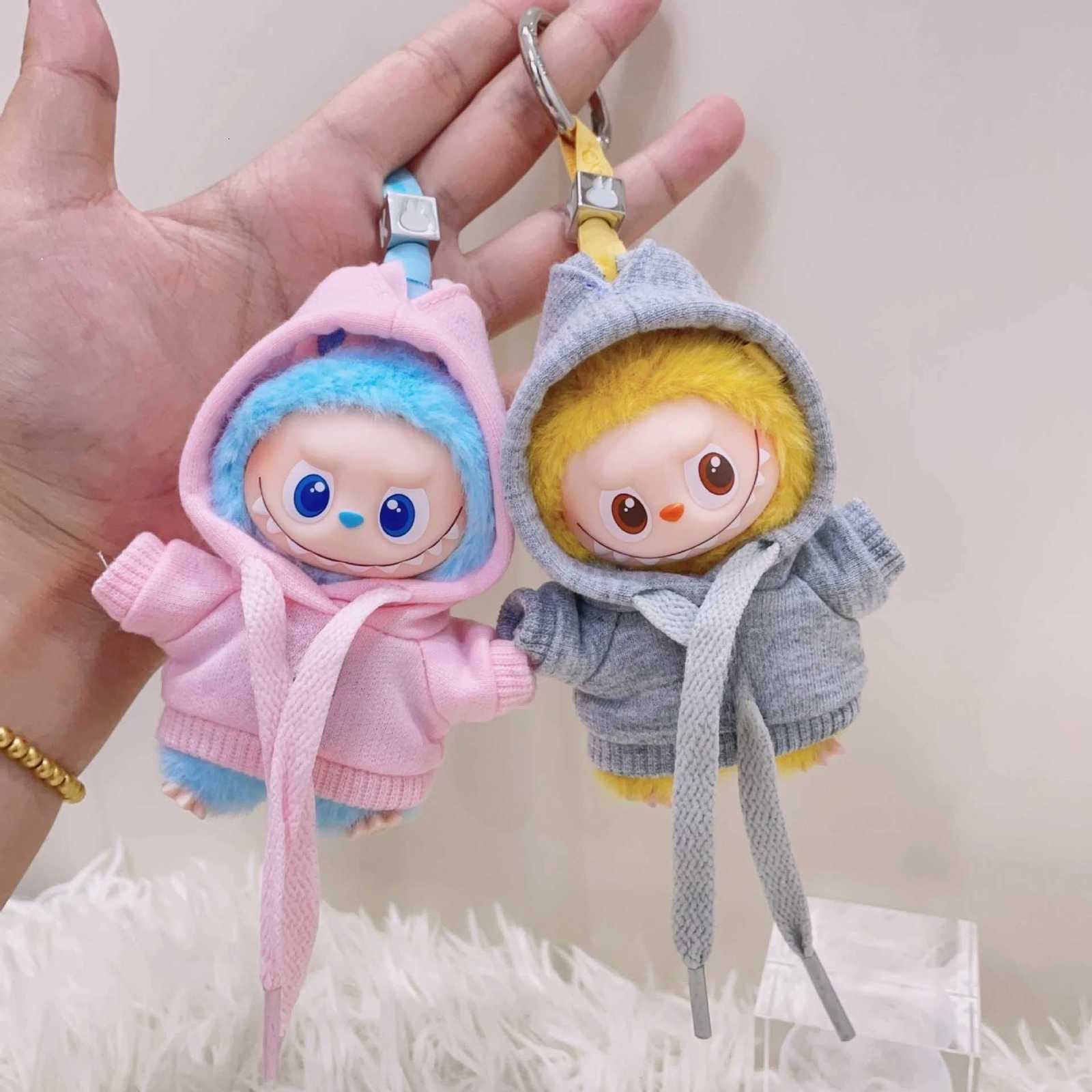 For Mini Labubu Clothes Hooded Sweater For Labubu V4 Pin for Love Sportswear Featuring Ribbed Hem Clothes AccessoriesT251018