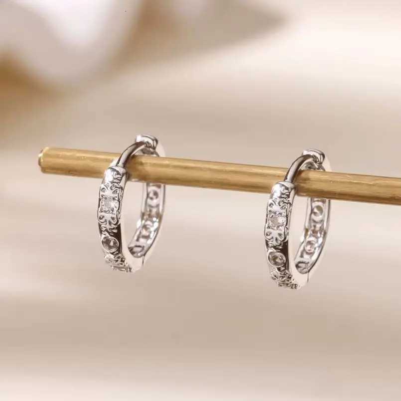 Stainless Steel Simple Circle Hoop Earrings for Women Fashion Gold Color Zircon Piercing Ear Accessories Aesthetic Jewerly Gift Y251018