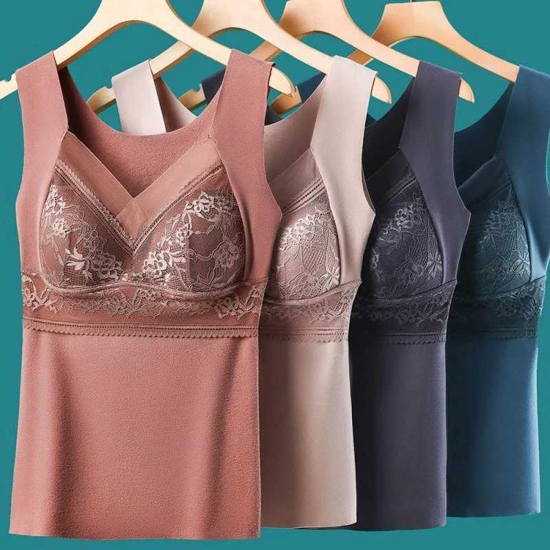 Women Thermal Underwear Winter Bottoming Top Seamless Thick Double Layer Warm Lingerie Warm bra Sports underwear T251018