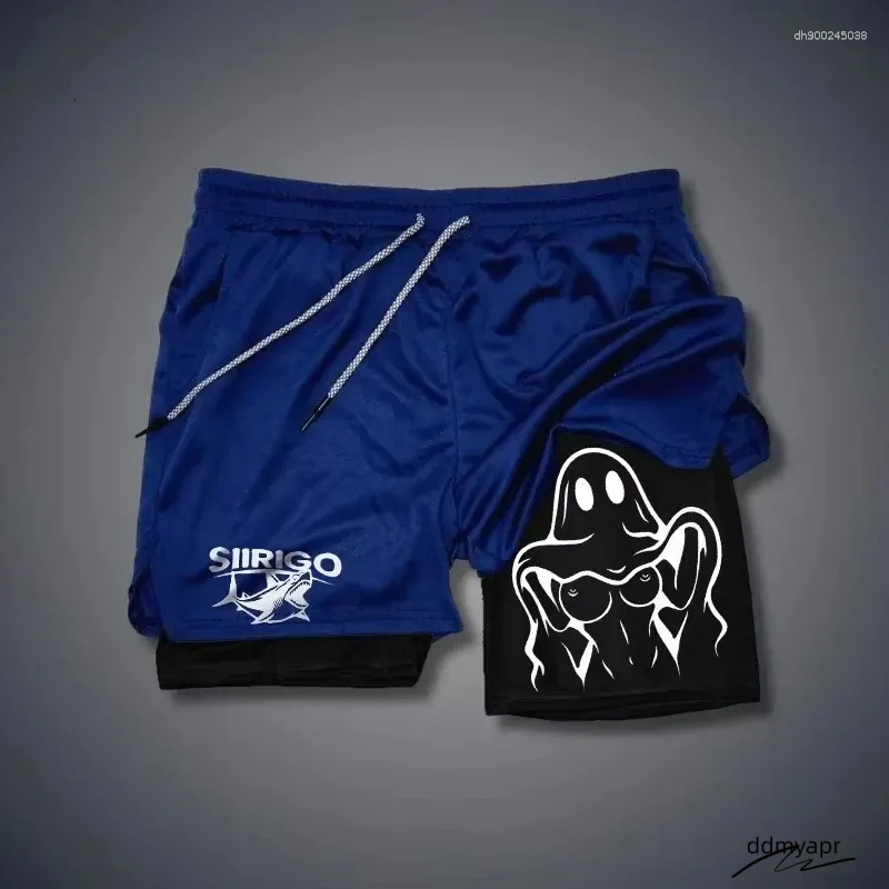 Men's Double Layer Running Shorts - Quick Dry Breathable Gym ddmyApr & Fiess Apparel