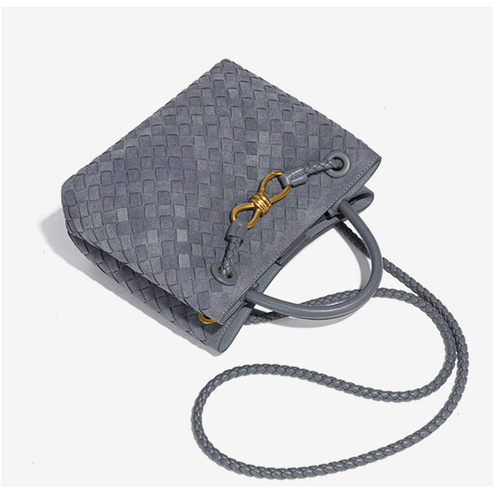 Autumn and Winter New High-Grade Frosted Hand-Woven Shoulder Crossbody Bag Commuting fashion All-Match Handbag
