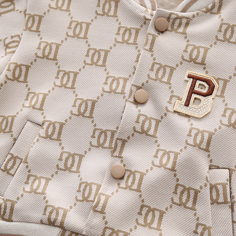 Designer Kids Clothing 2025 New Kids Baseball Jacket Set, Letter Print Two-Piece Outfit, Boys Girls Spring Street Style Sportswear