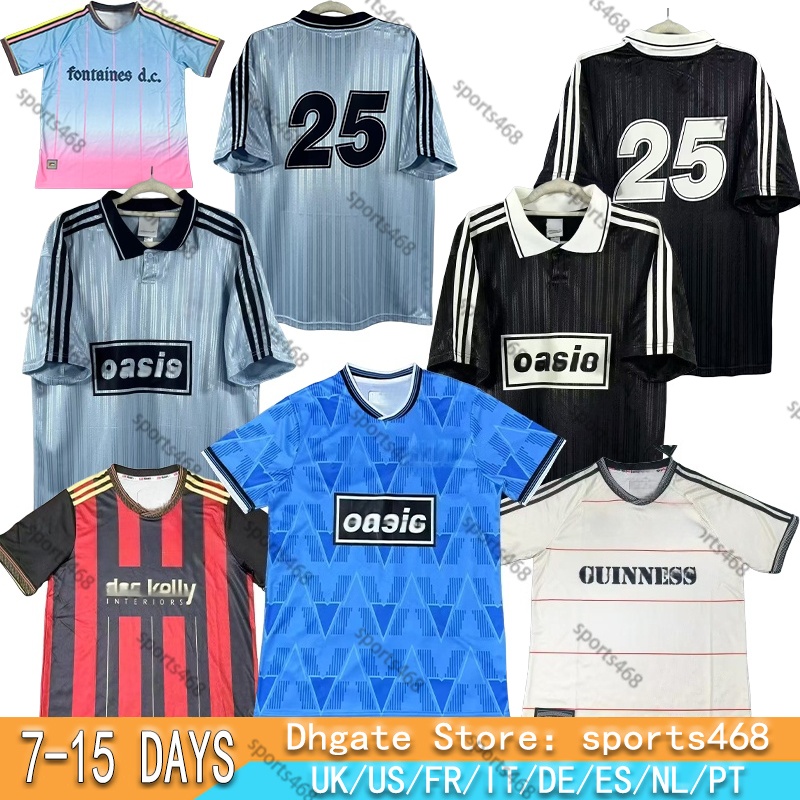 25 26 Bohemians Oasis Tour Live 2025 135th Anniversary Football Jersey Camisetas HOME AWAY THIRD GOALKEEPER Fontaines DcBLACK GUINNESS TOUR JACOUARD