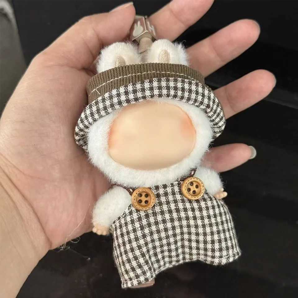 For Labubu 40 Clothes Mini Love Doll Clothing Accessories Outfit Overalls Design Doll Costumes Keychain Pendant DecorationT251018