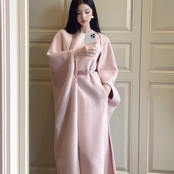 2025 autumn and winter new plus size pink designer jacket luxury women's fashion high-end style autumn and winter new jacket vest two-piece set