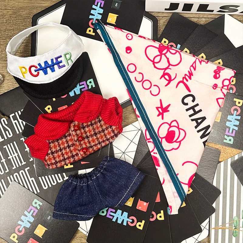 Mini Plush Doll Clothes for 1517cm Labubu VIV2V3 clothing accessories gd same airport outfit no dollT251018