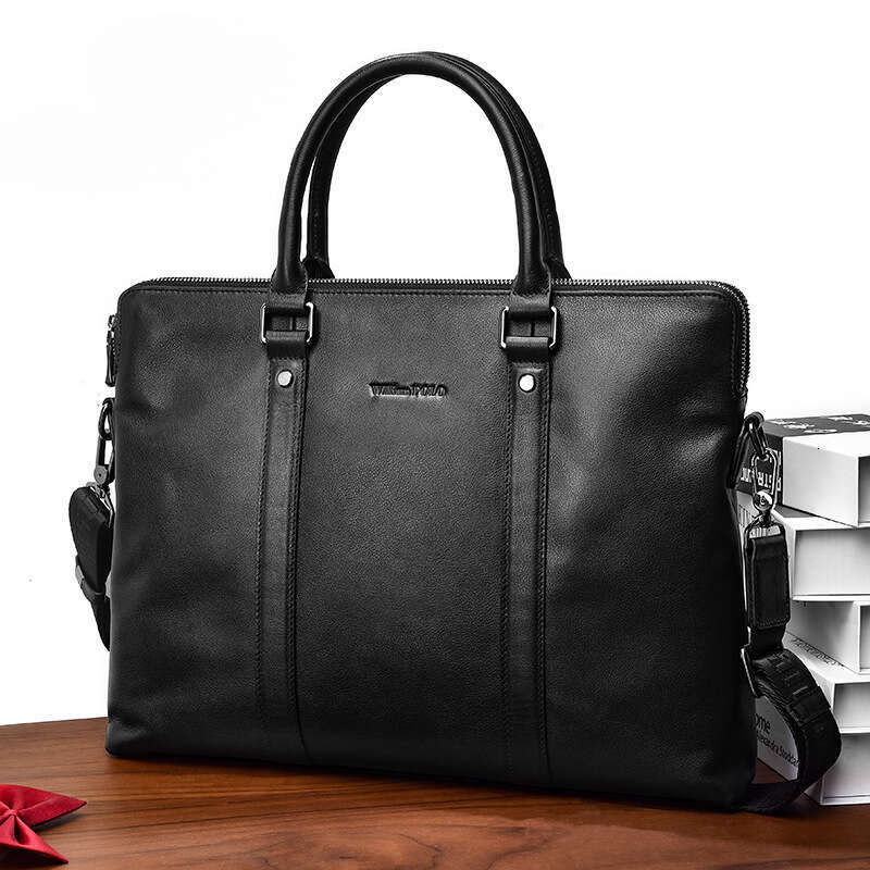 Luxury bag Men s Genuine Leather Handbag Horizontal Large Capacity Bag Cowhide Single Shoulder Crossbody Casual Briefcase