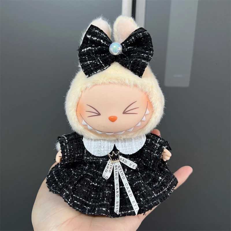 Cute Clothes for 17cm Labubu Doll Fashion V1V2 Idol Clothing DIY Kids Gift Dress for Labubu Cloak Clothes Hair Dolls AccessoriesT251018