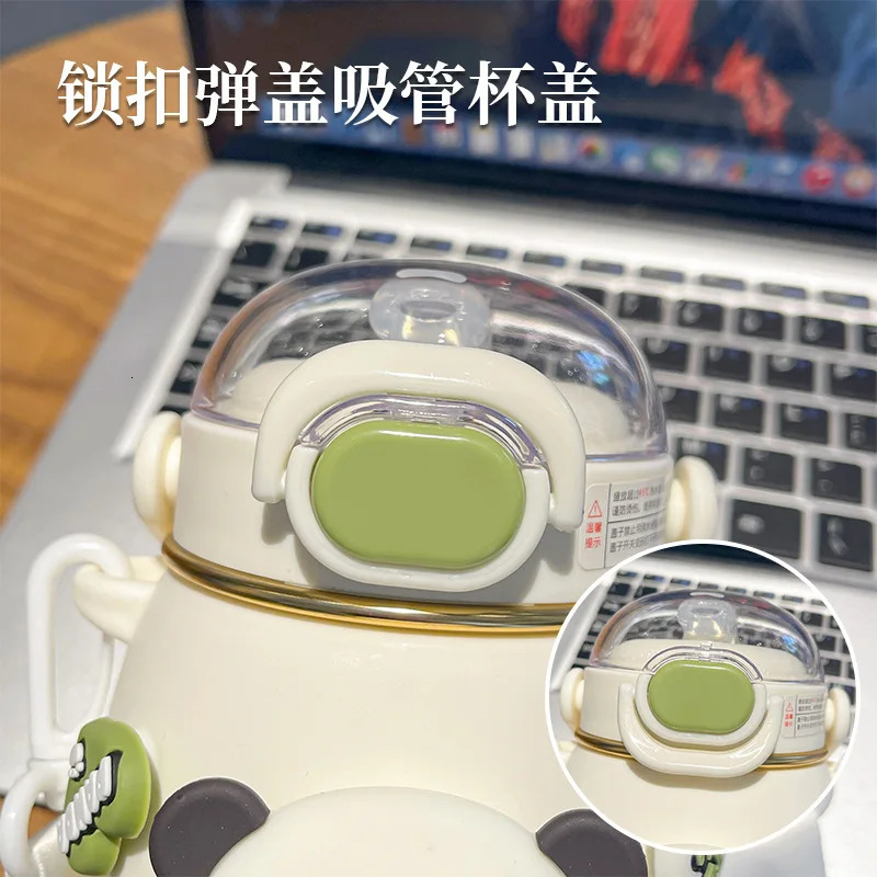 700ml Cute Panda Thermo Bottle Girl Children 316 Stainless Steel Insulated Water Bottle Student Thermos Cups Back To School Gift 251017 - view 3