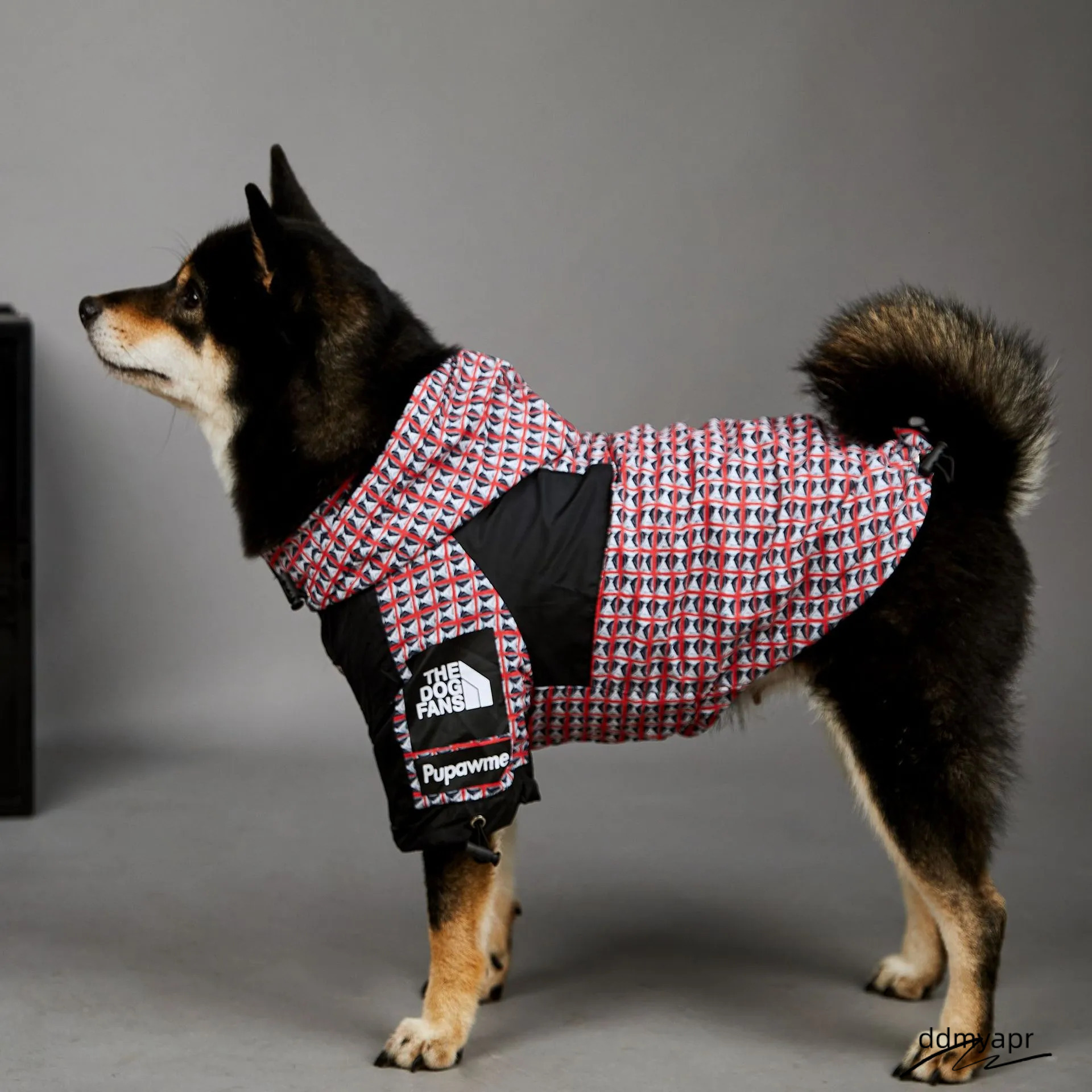 Coat Waterproof Dog Warm Autumn Winter Jacket Windproof Puppy Coats With Adjustable Hood, Leash Hole, Pet Outdoor Clothes ddmyApr For Small Medium Lar