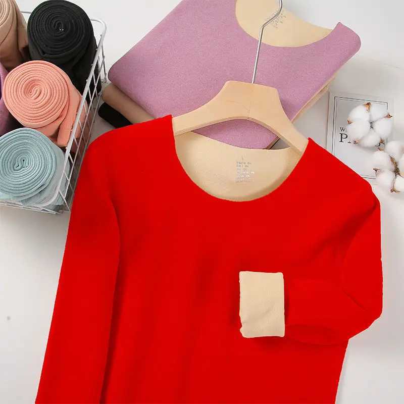 Thermal Underwear Ladies Plus Velvet Thickening Suit German Velvet Seamless Heat Long Autumn Clothes Long Pants Long Johns T251018