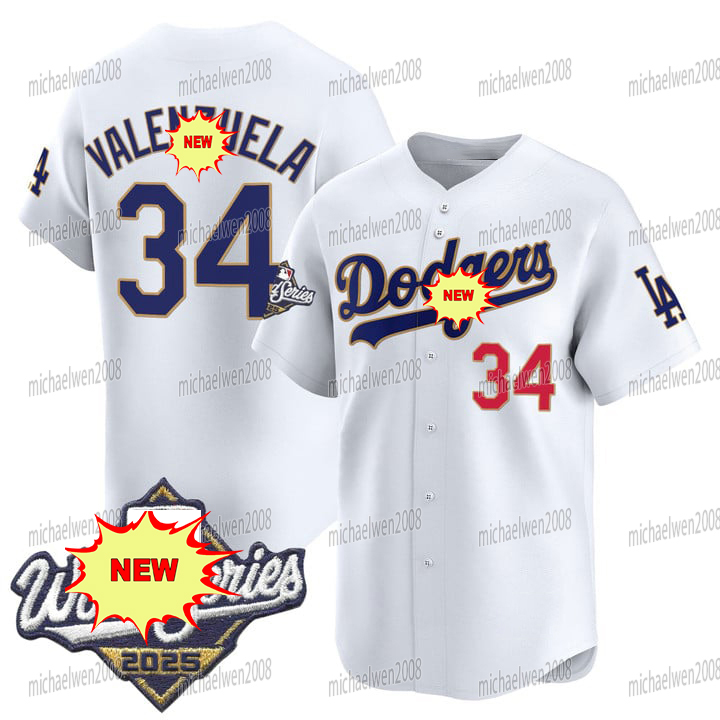 Dodgers 2025 World Series Gold Trim Jersey Shohei Ohtani Enrique Hernandez Freddie Freeman Mookie Betts Will Smith Yoshinobu Yamamoto Roki Sasaki Cust