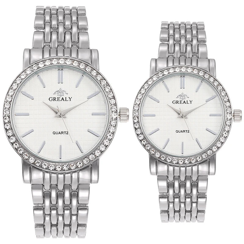 Fashionable DiamondEncrusted Bracelet Watch with Roman Numerals Casual Steel Band Watch for Men Couples Quartz Gift Womens Watch 251017