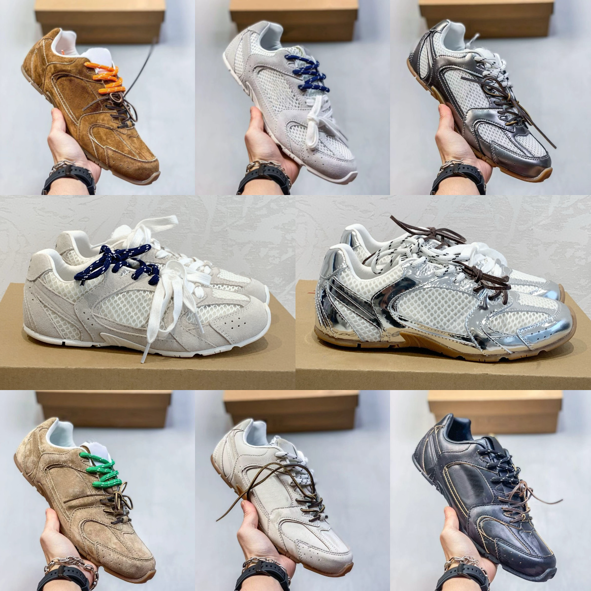 chaussure Designer Canvas Casual shoes leather sneakers Low Heel flats Knot Loafers Luxury Women Running irregularity Matte Canvas Running Casual shoes