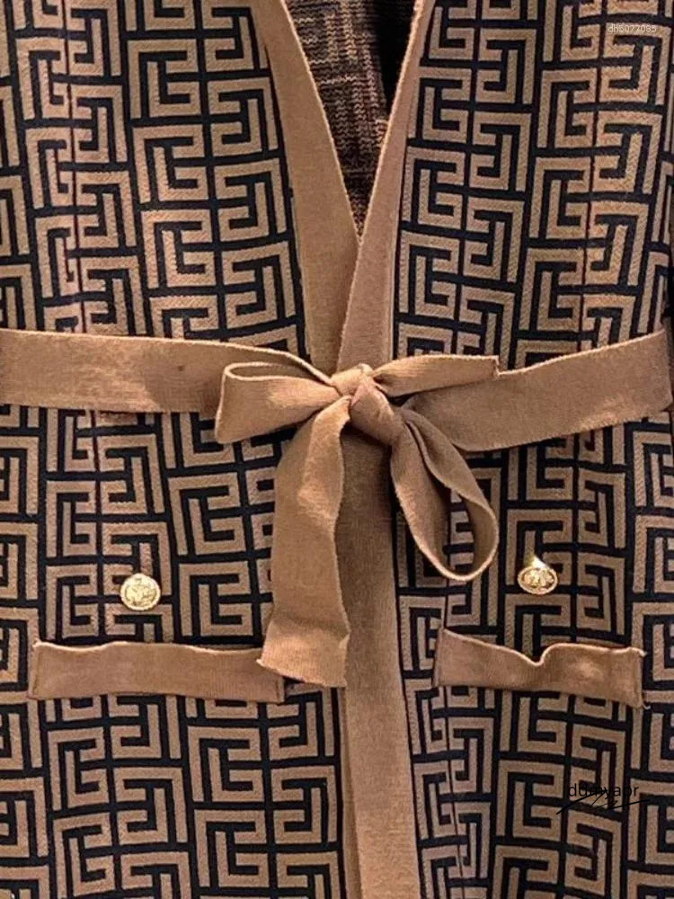 Women's 3-Piece ddmyApr Knitted Tracksuit Set: Warm Winter Outfit With Jacket, Sweater, Top, And Pants