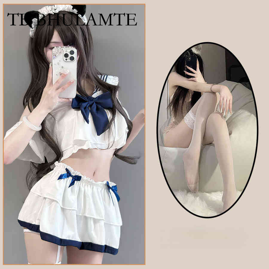 TB BHULAMTE Free Shipping New Designer Clothing Sexy Student Costume Anime Underwear Bed Quick Attack Sexy JK Uniform Sexy Bow Set