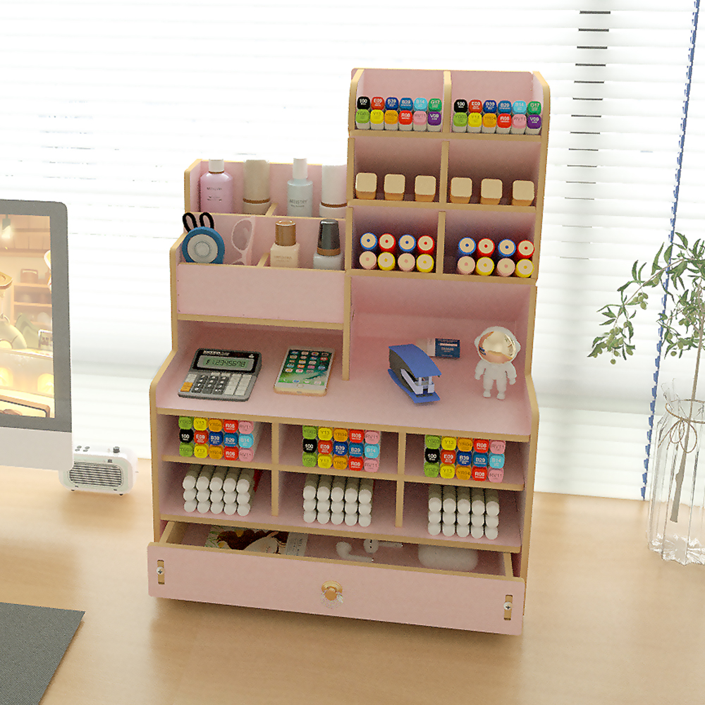 Versatile Desktop Storage Rack - Ideal for Organizing Files at Your Workspace