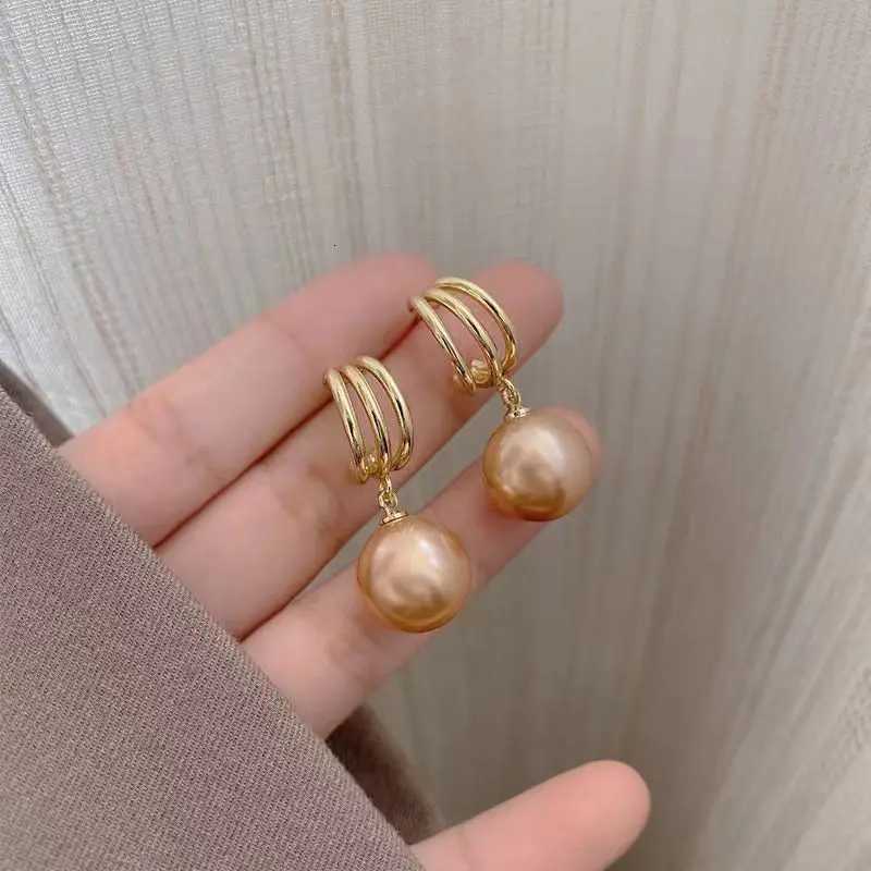 Korean Style Three Tube Pink Imitation Pearl Pendant Earring for Women Girl Gift Sweet Jewelry Wholesale Y251018