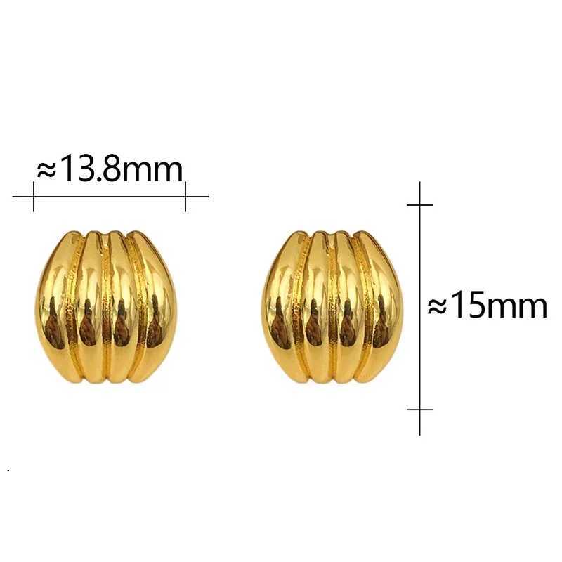 PONYKISS 925 Sterling Silver Needle Minimalist Striped Arcshaped Stud Earrings for Women Trendy Fashion Jewelry Accessories Y251018