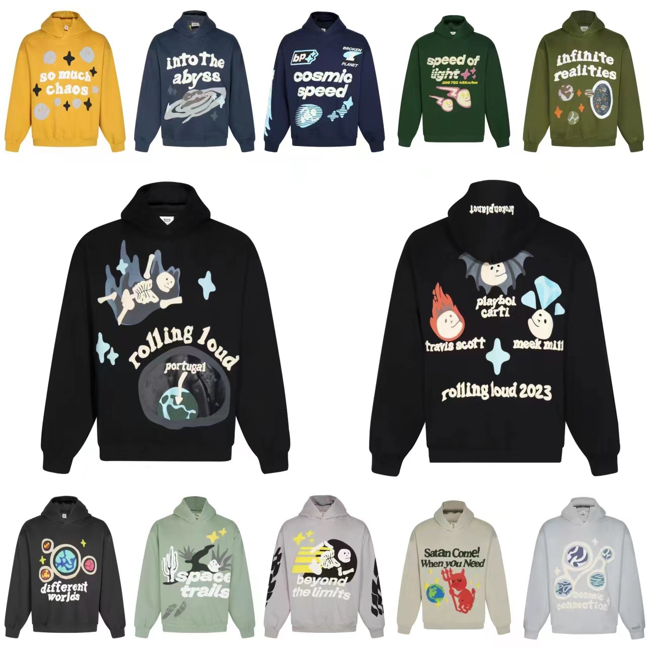 Broken Hoodie Mens PlantS Womens Sweater with Cool Pattern Designs Like Satan Quote Rocket and Sunshine Oversized Fit Street Wear Comfortable Pullover