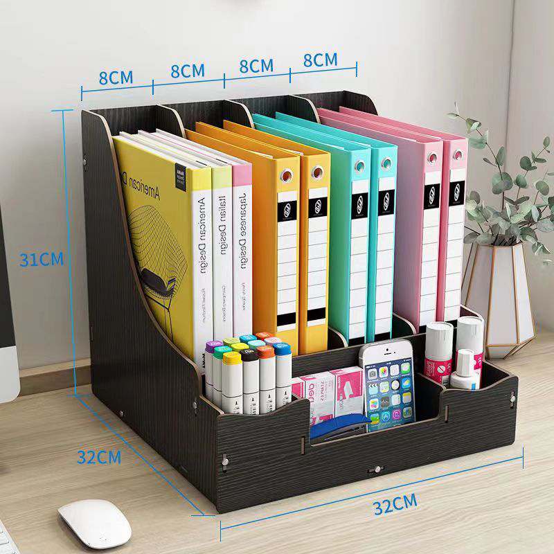 Home Multi-Level Desk Organizers with Drawers Modern Stationery & Document Rack