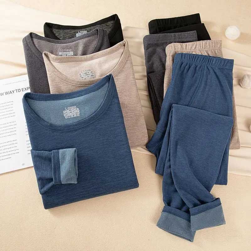 Thermal Underwear Ladies Intimates Long Johns Women Thermal Clothes Wool And Silk Double Layer Thermal Shirt Mens Thermal Pants T251018