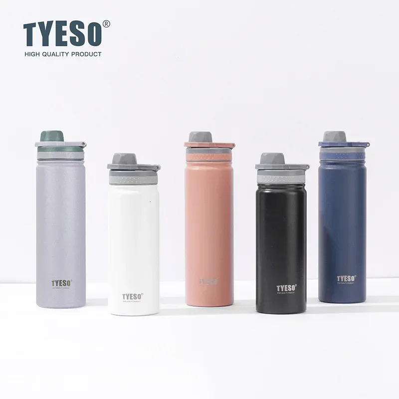 Tyeso 530750ML Thermos Stainless Steel Flask Travel Bottle Insulated Cold Water Sport Thermal Mug Vacuum Cup 251017 W260226
