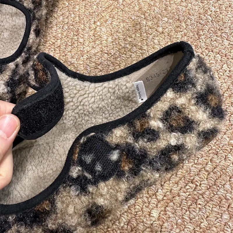 Fashion Furry Women Mary Janes Flats With Plush Shoes Female Hook Loop Footwear Round Toe Flats Fur Shoes For Ladies 251013